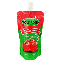 Sachet personnalisé imprimé pour ketchup de tomate, qualité alimentaire, avec bec verseur, fabricant