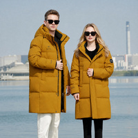 Maßgefertigte Damen Lange Kapuzen-Daunenjacke Abnehmbare Kapuze 3D-Shell Pufferjacke für Winter Reisen Outdoor Tägliches Tragen