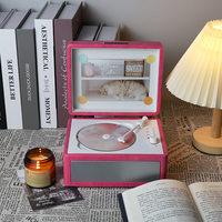Lecteur CD portable rétro sans fil multifonction avec lecteur de carte USB et TF, mini cadeau, haut-parleurs alimentés par batterie de haute qualité sonore