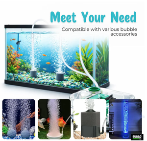 Bomba de Aire para Acuario Ultra Silenciosa de 2 Vías, Bomba de Oxígeno de Doble Salida, Bajo Ruido, Aireador para Peceras, Acuarios Marinos y Camarones - Product Image 5