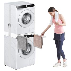 Kit de Apilamiento para Lavandería con Estante Extraíble para Lavadora o Secadora, Electrodoméstico Seguro y que Ahorra Espacio - Product Image 2