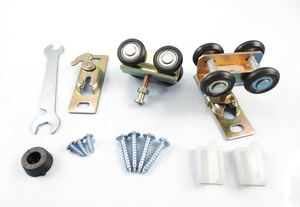 Porte coulissante moderne JOB avec roulettes à billes quadruples - Product Image 5