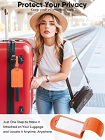 Étiquette de bagage GPS personnalisée de luxe avec suivi de positionnement – Cadeau idéal pour les voyages