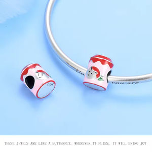 비 알레르기 미세 실버 925 여름 보석 에나멜 매력 과일 주스 디저트 매력 원래 팔찌 액세서리 여성 선물 - Product Image 6