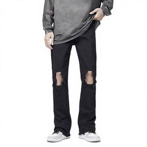 Jeans de Mezclilla para Hombre, Estilo Hip Hop Urbano, Casuales, Transpirables, Ecológicos, Lavables, de Buena Calidad, Envío Directo, Verano - Product Image 4