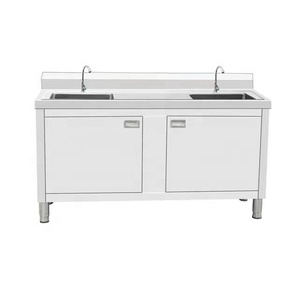 Sink Cabinets Stainless Steel Sink Cabinets For Kitchen And Bathroom On Both Sides Of Middle Platform