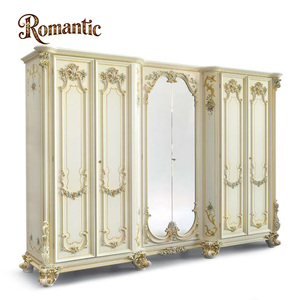 Villa royale du Moyen-Orient de luxe, appartement de luxe, ensemble de meubles pour chambre à coucher, <span class=keywords><strong>lit</strong></span> vintage italien et classique avec <span class=keywords><strong>lit</strong></span> allumé en bois - Product Image 6