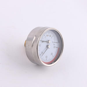 Manómetros Axiales de Temperatura y Presión de 63 mm del Fabricante, Carcasa de Hierro con Borde Galvanizado y Conectores de Cobre - Product Image 3