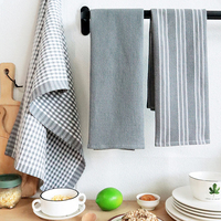 Essuie-vaisselle en coton rayé, nappe absorbante pour la maison, torchons de cuisine, chiffons isolants pour table