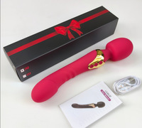 Doppelkopf-AV-Stabvibrator, große Größe, leistungsstarker Vibrator mit zwei Motoren, Silikon-Stab, G-Punkt-Massagegerät, 10 Vibrationsmodi, Sexspielzeug für Paare, Stimulator
