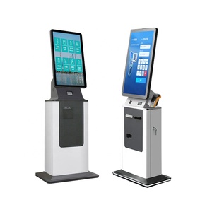 27-inch thông minh khách sạn check-in kiosk màn hình cảm ứng tự phục vụ sân bay POS NFC <span class=keywords><strong>RFID</strong></span> thẻ pha chế Vé máy in kiosk thiết bị đầu cuối - Product Image 1