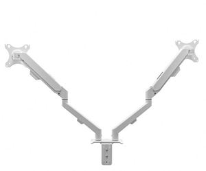 <b>White</b> Dual Monitor Arm Mount <b>Computer</b> Monitor Bracket Suporte <b>Desk</b> mount Stand - Product Image 5