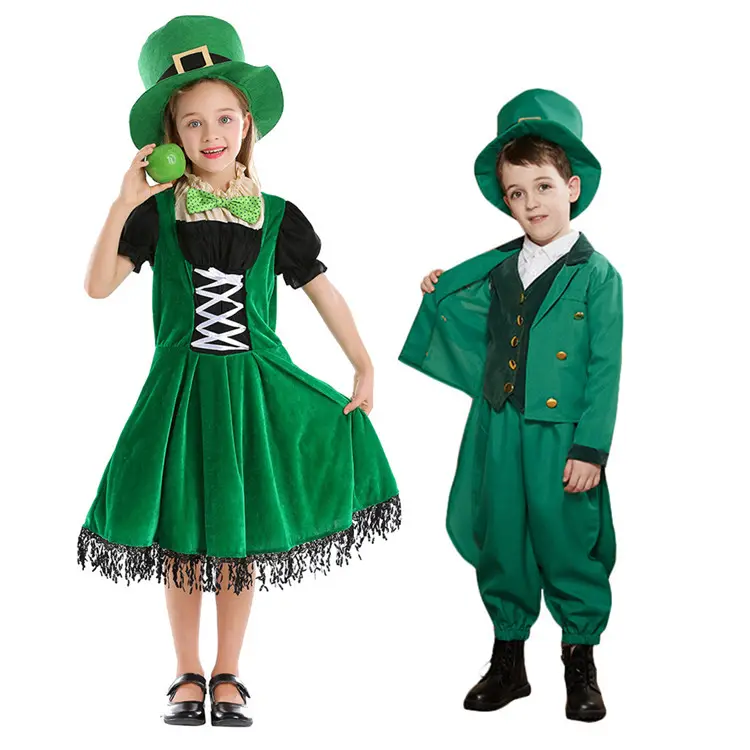 Fabrikdirektverkauf Karneval Cosplay Kinder traditionelles irlandisches Festival Heiliger Patrick's Day Gentleman Kostüm