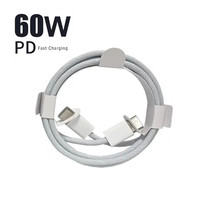 Nuevo Cable de Datos USB C Trenzado de 60W, 3ft/6ft/1m/2m, Tipo C a Tipo C, Cable PD para iPhone 16, 16 Pro, 15 Pro, 15 Pro Max (2025)