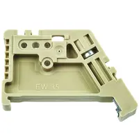 Ezitown EW-35ネジ取付エンドストップエンドプレートRAL7035プラスチック端子台dinレール35ミリメートル幅のためのdinレール