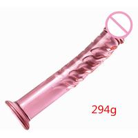 Kovida Vente en gros Dildo anal en verre Alien long, fin et large, rose, avec logo, taille et couleur personnalisables