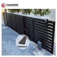 Portail en aluminium, clôture en aluminium, portail coulissant en aluminium, portails modernes en aluminium, portail d'entrée de jardin, portail de voie d'accès