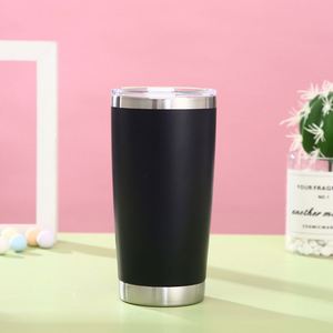 Double Wall 20oz Tumbler Vacuum Insulated Stainless Steel <b>Cup</b> with <b>Lid</b> <b>Straw</b> Powder Coating Laser Engrave - Product Image 5
