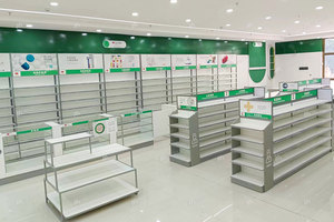 Giá để thuốc gỗ tùy chỉnh 04-XDZYS011-P, kệ trưng bày cho cửa hàng thuốc, trang trí và trưng bày bán lẻ - Product Image 5