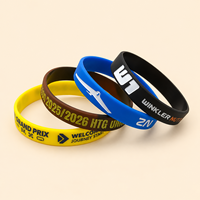 Bracelet en silicone personnalisé avec logo sur mesure pour collectes de fonds, articles promotionnels, sensibilisation à la solidarité, équipes sportives, écoles