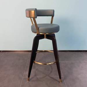 Tabouret de bar moderne en acier inoxydable, design contemporain, durable, écologique, mobilier commercial pour bar à domicile, hôtel - Product Image 5