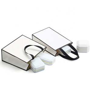 Sacs à bijoux blancs recyclés avec logo - Product Image 4