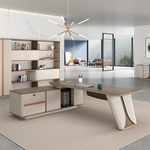 <span class=keywords><strong>Meilleur</strong></span> vendeur Bureau de direction moderne convertible en forme de L pour PDG, directeur, chef - Product Image 6