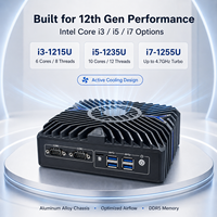 Mini PC Industrial OEM de 12.ª Generación Intel Core DDR5 con 3 HDMI, Triple Pantalla, 3x2.5G LAN, Ranura SIM, Compatible con 4G y 5G, IoT Gateway, Refrigeración Activa