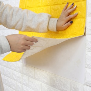 Carrelage mural en mousse de brique 3D, 2 pièces, bon marché, vente en gros, pour <span class=keywords><strong>papier</strong></span> <span class=keywords><strong>peint</strong></span> élégant de bureau - Product Image 1