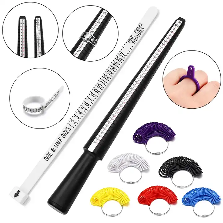 Jewelry Ring Sizer Measuring Tool Set for US Sizes 0-13 (30 Pieces