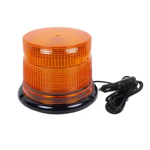 60W amarelo âmbar cob Emergência Veículo Magnetic Mount Strobe e Rotating Beacon Luz de Advertência 11 modos alta intensidade