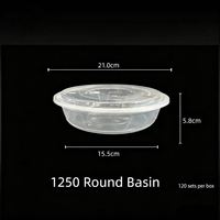 Boîte à lunch moderne personnalisable en PP de qualité alimentaire sans BPA, réutilisable, 1250ml-1500ml, avec couvercle, compatible micro-ondes et réfrigérateur