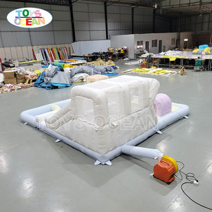 トップセール 夏用 キッズ インフレータブル スプラッシュパッド PVC製 おもちゃ ウォーターパーク トランポリン スライドプール - Product Image 5