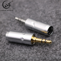 YIVO XSSH Audio Haute Qualité 3.5mm Mâle Écouteur Plug OEM HIFI Stéréo Plaqué Or Rhodium Câble Jack Connecteurs YX035