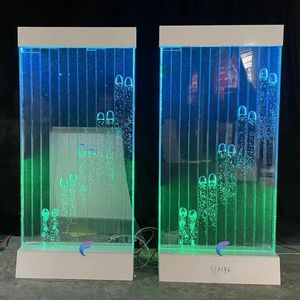 Mueble de fondo para discoteca con pared de burbujas de agua giratorias con luces LED para bar interior. - Product Image 5