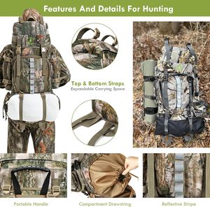 Free sample Tactical <b>Backpacks</b> Molle Bag Rucksack Pack Waterproof with Waterproof Cover For <b>Men</b> - Product Image 5