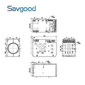 Savgood 5.4 ~ 108mm 60fps TTL kiểm soát 2MP 20x Zoom quang học Kích thước nhỏ gọn ai siêu Starlight <span class=keywords><strong>ICR</strong></span> Mạng mipi mô-đun Camera An Ninh - Product Image 2