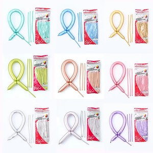 Globos Largos Metálicos de Látex de 260 Unidades, Forma Larga, Mágicos para Atar y Torcer, Decoración para Bodas, <span class=keywords><strong>Cumpleaños</strong></span>, San Valentín y Fiestas - Product Image 6