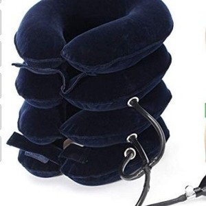 Dispositif de traction cervicale, attelle de cou à quatre couches, utilisation manuelle à domicile, oreiller en forme de U, soutien pour la rééducation - Product Image 1