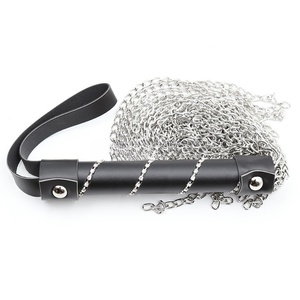 OEM High Quality Soft Leather Flogger for Male Sex Bdsm Bondage Gear with Metal Tassels Sex Spanking <strong>Whip</strong> <strong>Stock</strong> Included - Product Image 6