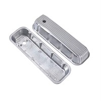Couvre-culbuteurs Hot Rod Tall Nostalgic en aluminium entièrement à ailettes poli pour Chevy 1965-95 BBC 396-502 avec trou Pièces moteur