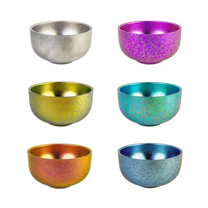 Bol à double paroi en titane pur 200 ml, bol alimentaire coloré pour le camping et les activités de plein air, portable, résistant à la chaleur, facile à nettoyer, bol à soupe et à riz - Product Image 1