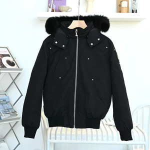 Giacca invernale da <span class=keywords><strong>uomo</strong></span> in piuma d'oca calda, stile canadese, <span class=keywords><strong>parka</strong></span> antivento alla moda per esterni con cappuccio in pelliccia - Product Image 2