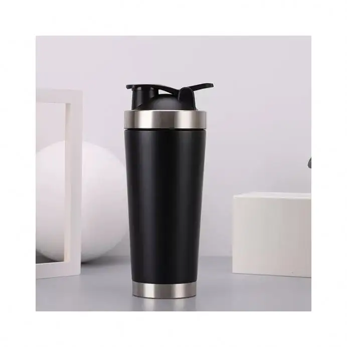 Proteïne Shaker Sport Water Shaker Fles Cup Roestvrij Blender Mixen Voor Gezondheid Fitness