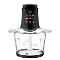 Robot culinaire électrique Anbolife 3L de haute qualité, mini-hachoir à viande numérique en acier inoxydable pour légumes et viande