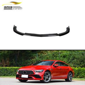 De fibra de carbono X290 labio delantero para <span class=keywords><strong>Mercedes</strong></span> Benz <span class=keywords><strong>AMG</strong></span> <span class=keywords><strong>GT</strong></span> 43 50 <span class=keywords><strong>53</strong></span> sedán 4-puerta 2019-2020 - Product Image 1