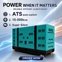 Grupo electrógeno diésel Yuchai de 20 kW/kVA, 25 kVA, 50 kW/kVA, 100-1200 kW, 1 MW con 1/3 fases y 24 V CC para solución de energía de reserva industrial