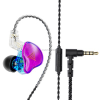 Écouteurs filaires QKZ URUS PRO avec transducteur dynamique de 11 mm, son HiFi, basses puissantes, stéréo, 104 dB, 16Ω, câble OFC, prise jack 3,5 mm, musique