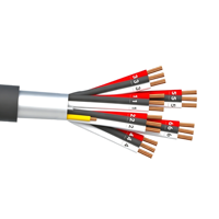 Câble de commande OEM 6 triades, ultra-flexible, en cuivre recuit uni, classe 5, non blindé/blindé, PVC/LSZH, 300V AC/DC, blanc