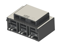 Tête de coté verticale et simple, 2 Circuits, 10.00mm